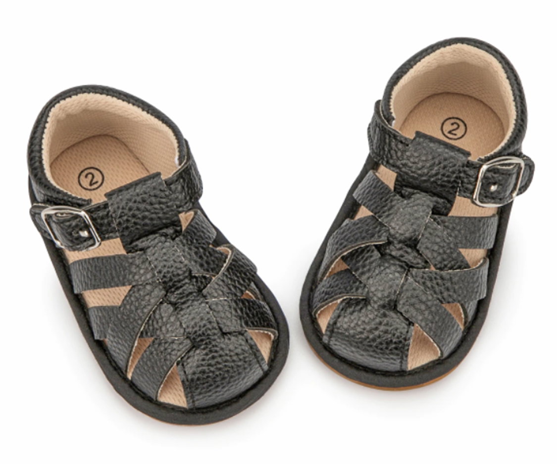 Barefoot sandálky - ČERNÉ (12-18 m)