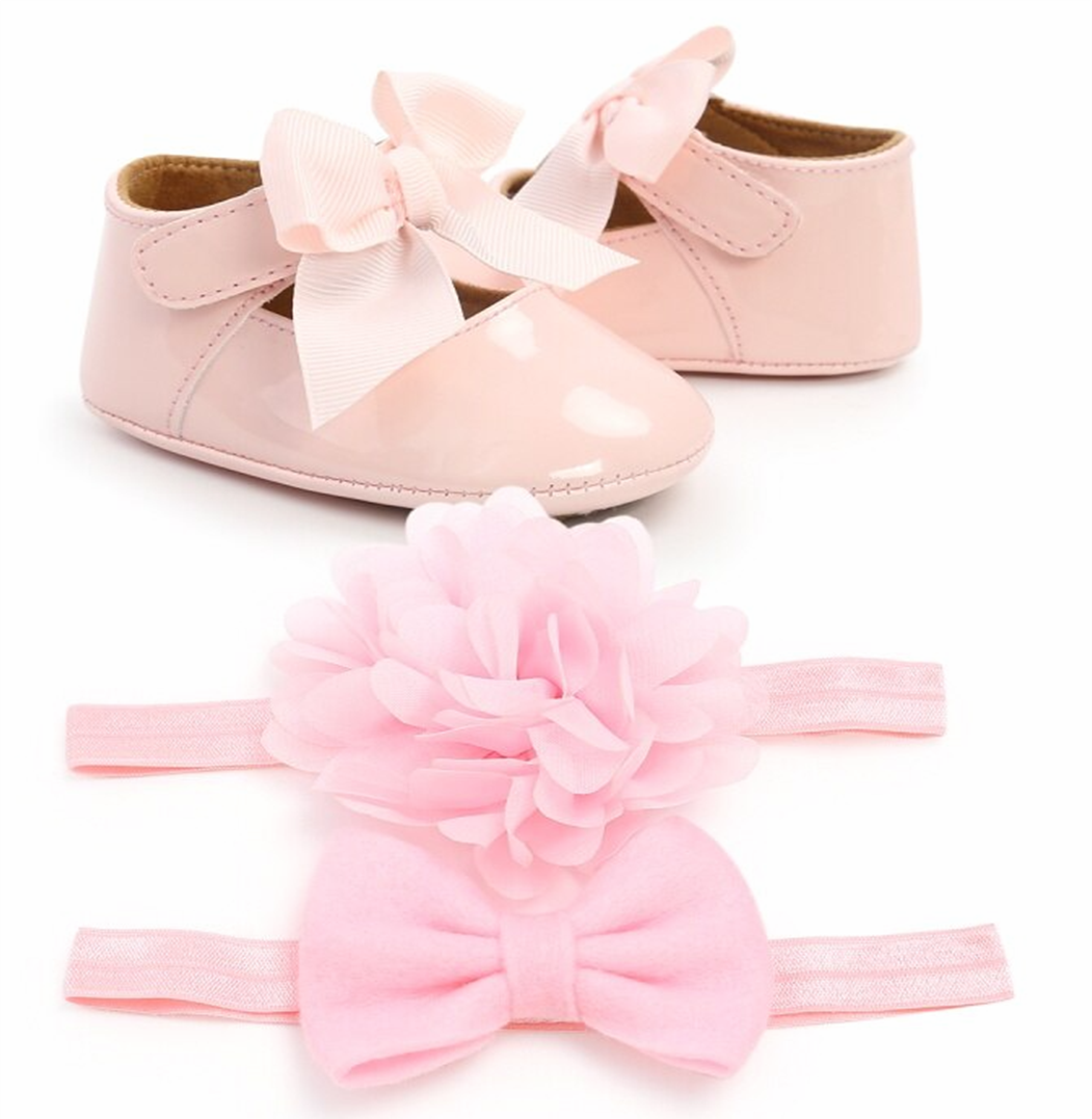 Set balerínky+čelenky (6-12m)