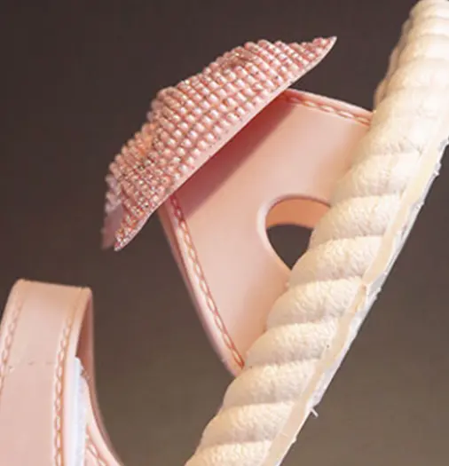 Sandálky s mašlí - RŮŽOVÉ (2-3 roky)