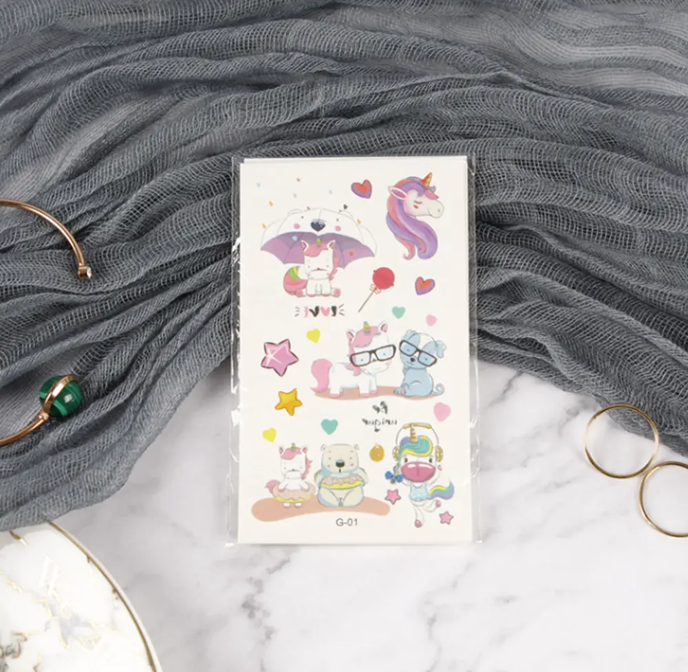 Dětské dočasné tetování - PONÍCI 2