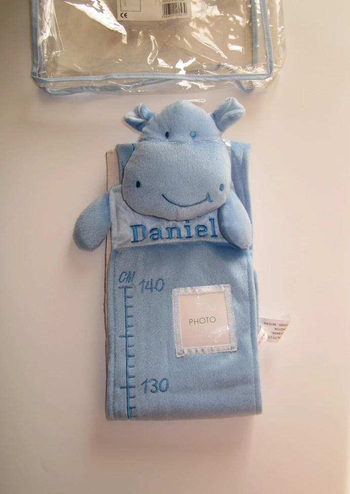 Dětský plyšový metr pro kluka jménem Daniel - MODRÝ HROCH