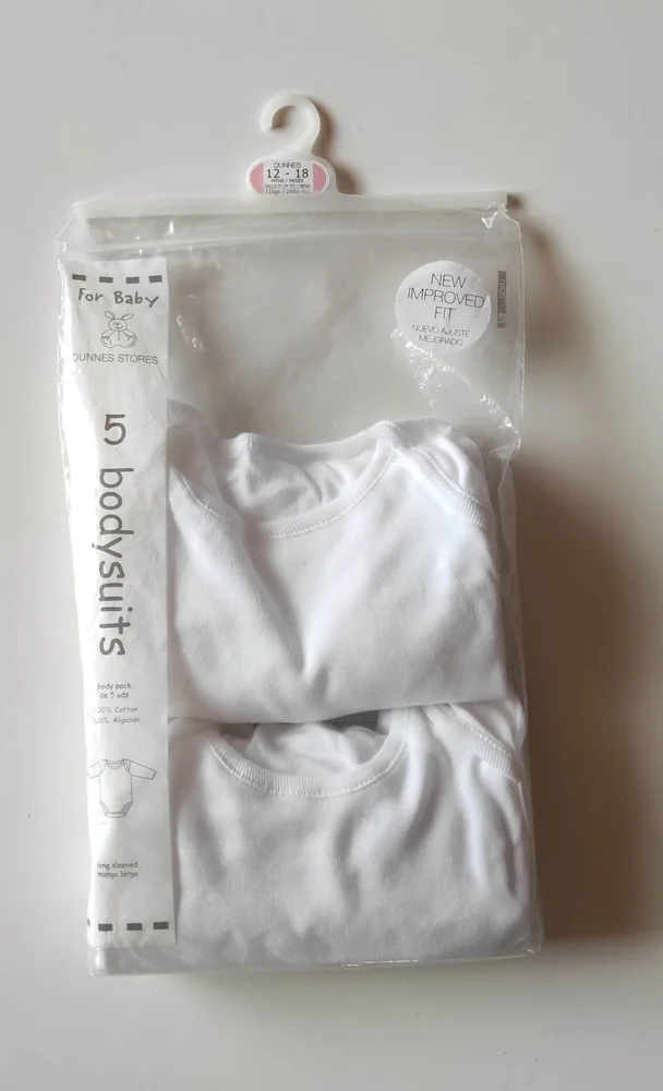 Set bodyček s dlouhými rukávy - 2 kusy