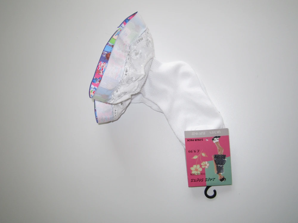 Krajkové ponožky - DOKTORKA PLYŠÁKOVÁ - 1KS