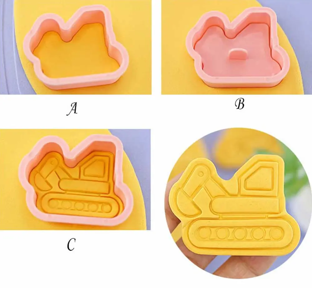 3D vykrajovátka na sušenky - DOPRAVNÍ PROSTŘEDKY 1 - 8 ks 