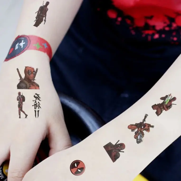 Dětské dočasné tetování - DEADPOOL
