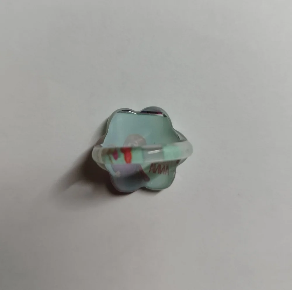 Prstýnek - LEDOVÉ KRÁLOVSTVÍ KYTIČKA - Anna modrý - S vadou