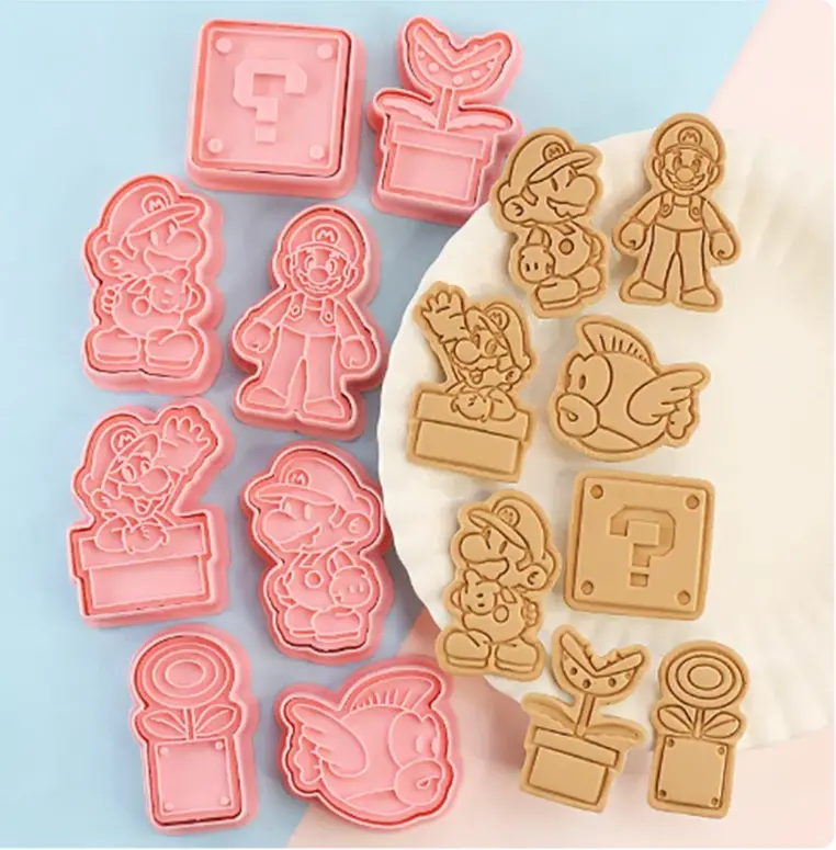 3D vykrajovátka na sušenky - SUPER MARIO BROS. 1 - 8 ks 