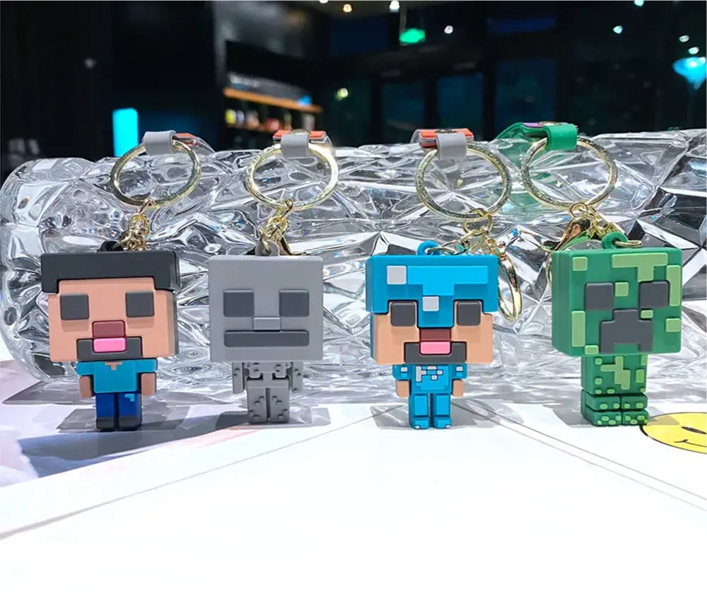 Přívěsek na klíče - MINECRAFT - ČERNÝ