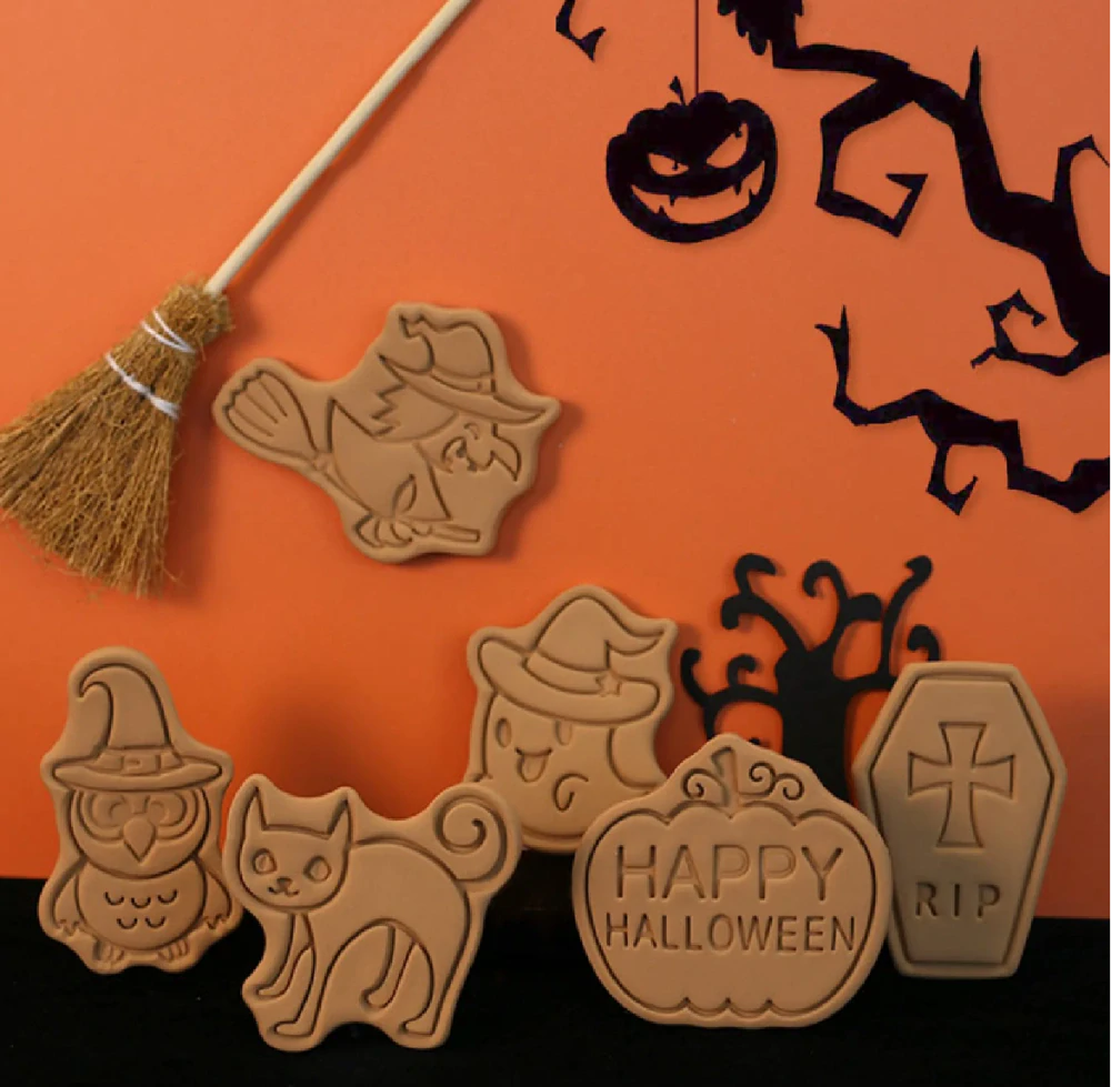 3D vykrajovátka na sušenky - HALLOWEEN 4 - 8 ks