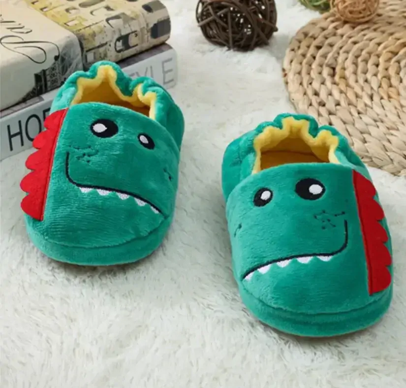 Plyšové bačkůrky/papučky - DINOSAURUS (2-3 roky)