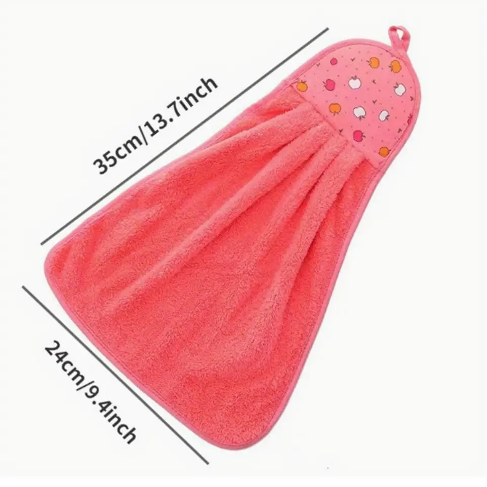 Ručník do školky - JABLÍČKO - červený