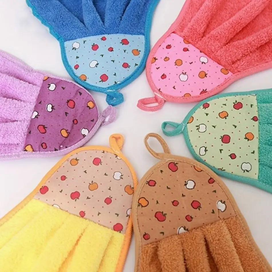 Ručník do školky - JABLÍČKO - růžový