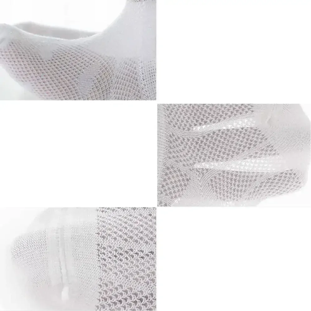 Letní síťované ponožky (A) - 5 párů - SRDÍČKA - (12-36) S