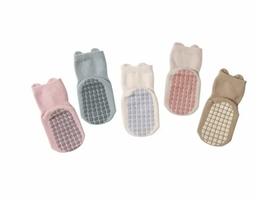 Protiskluzové ponožky - KOALA - SVĚTLE HNĚDÉ - (0-12m) S