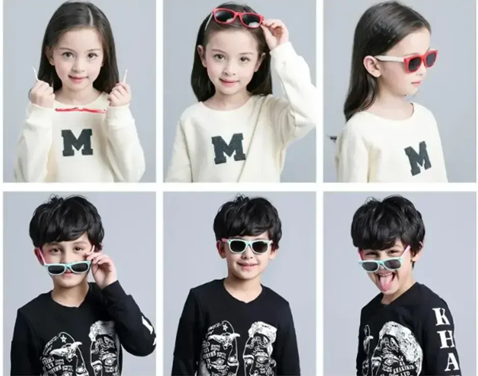 Sluneční brýle s pouzdrem - ŽLUTÉ