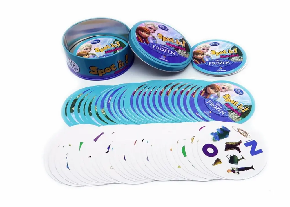 Postřehová hra Dobble-Spot it - FROZEN - Ledové království I - ABECEDA