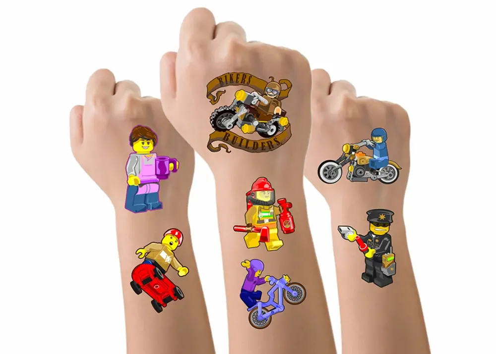 Dětské dočasné tetování - LEGO 1