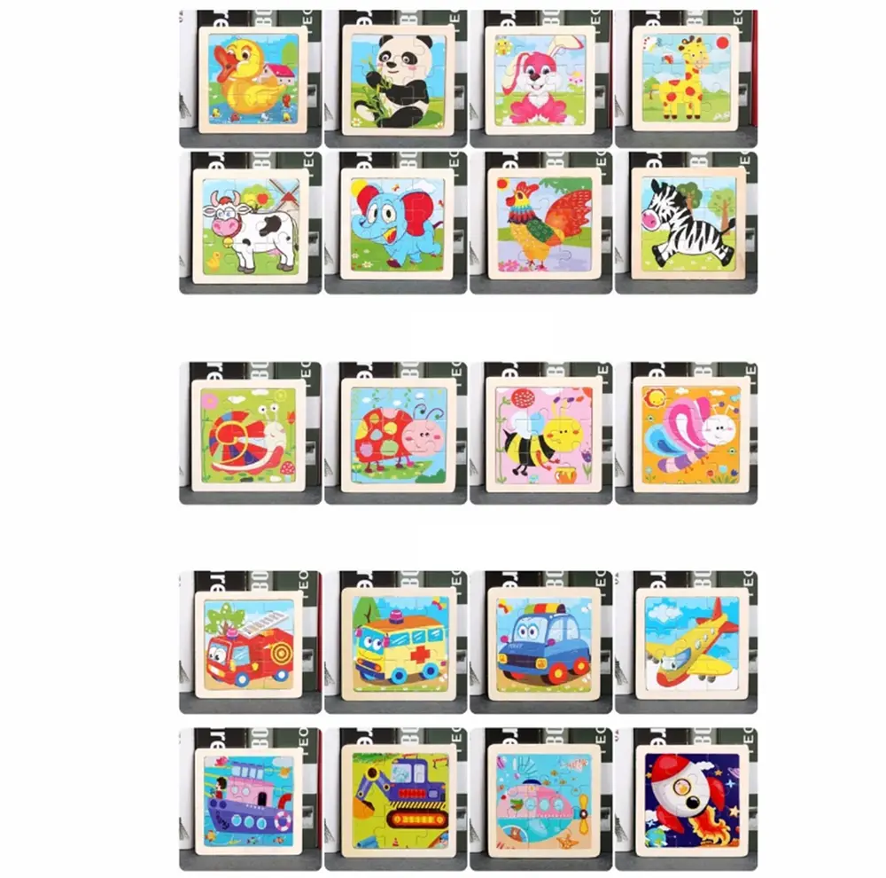 Dřevěné puzzle pro nejmenší (S) - LETADLO