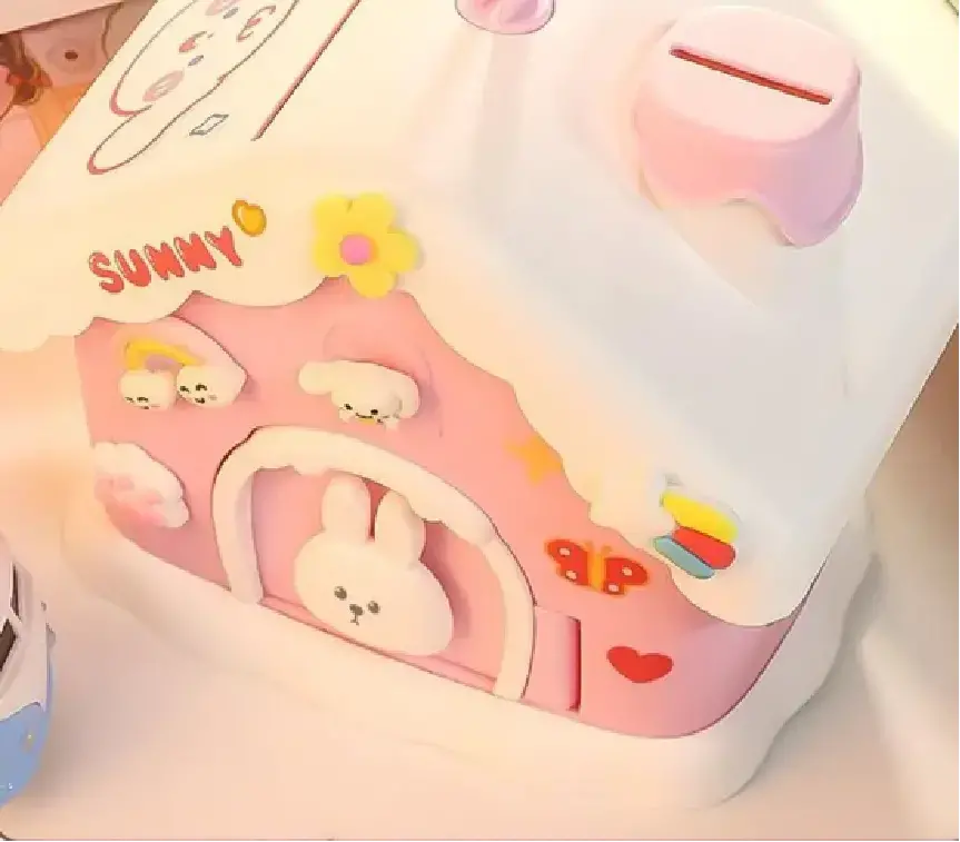 Pokladnička - DOMEČEK - Růžová