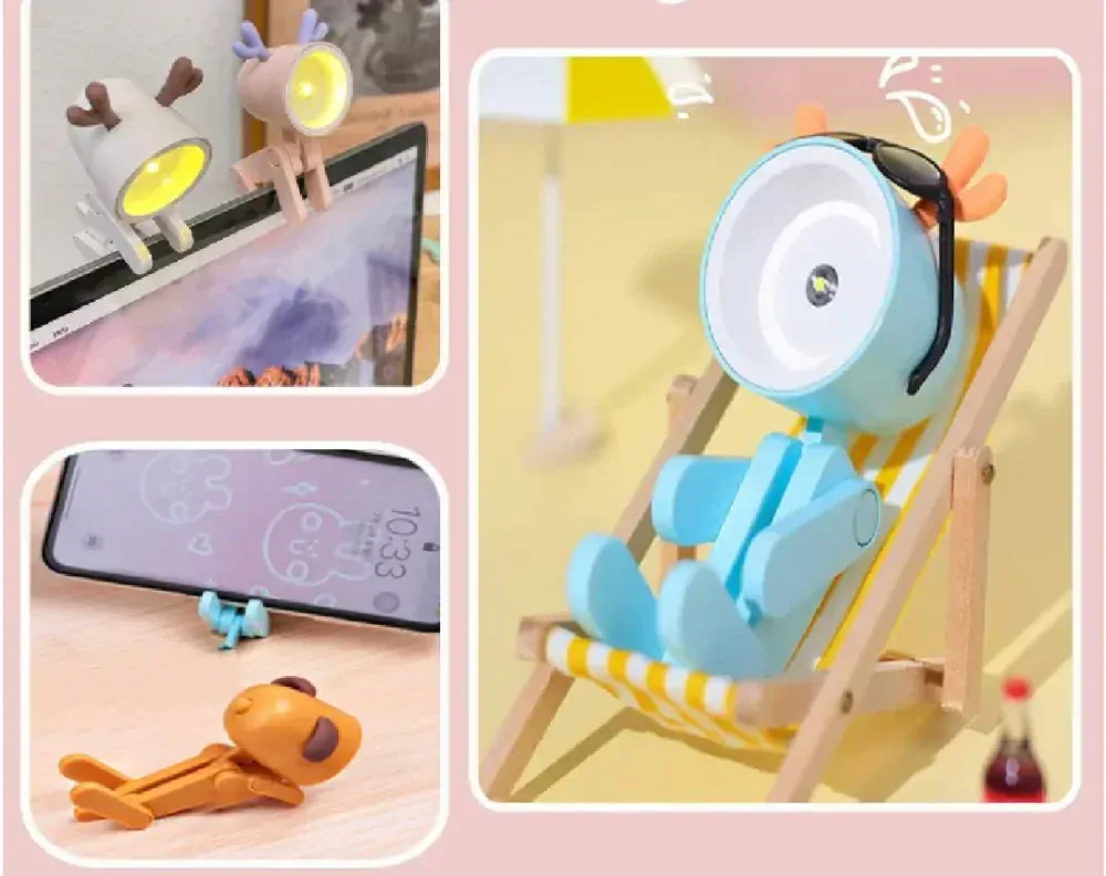 Mini noční lampička na baterky - PEJSEK - ZELENÝ