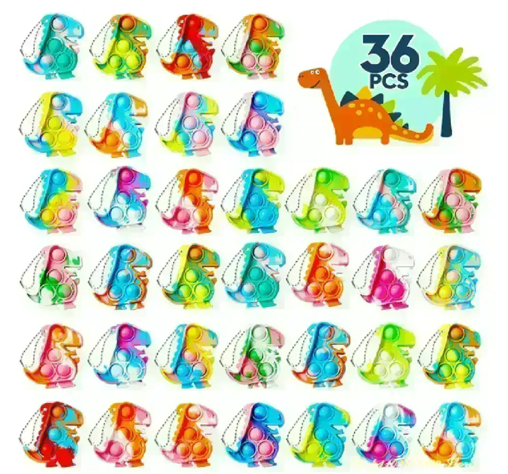 POP IT antistresová klíčenka - DINOSAURUS 7