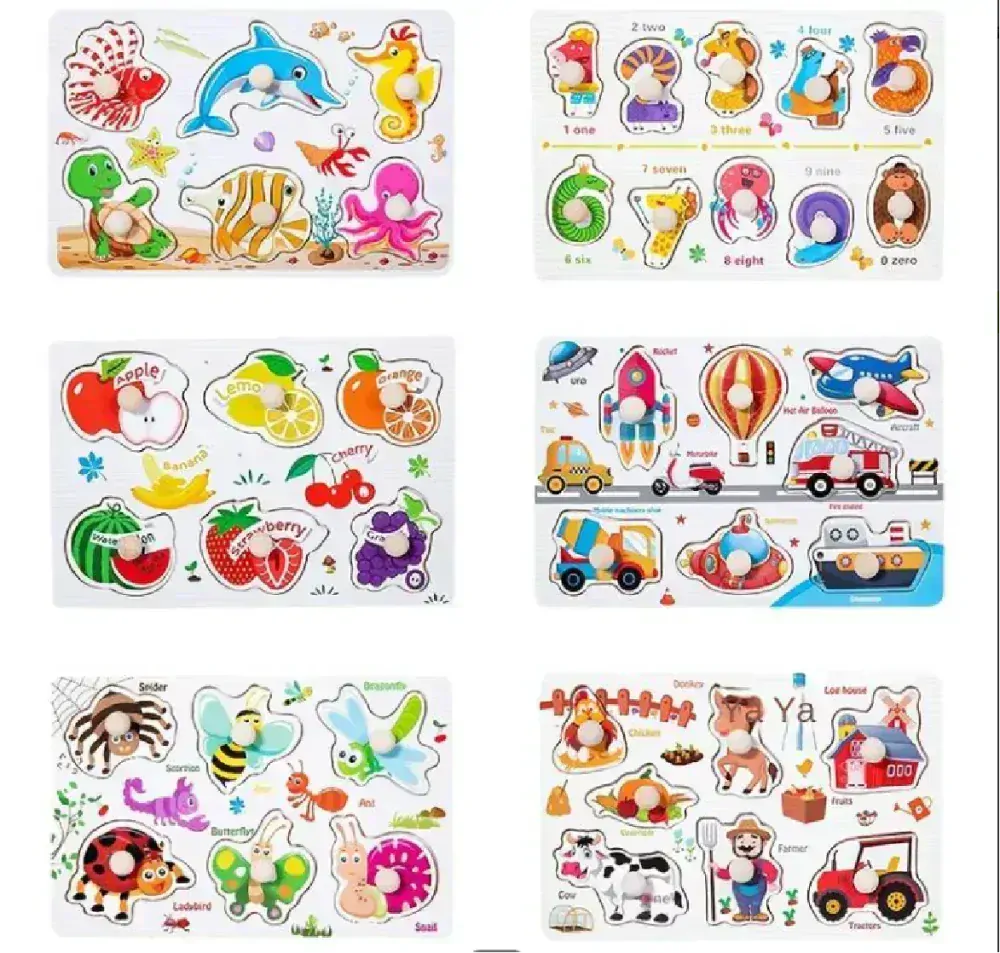 Dřevěná vkládačka - TVARY - (S)