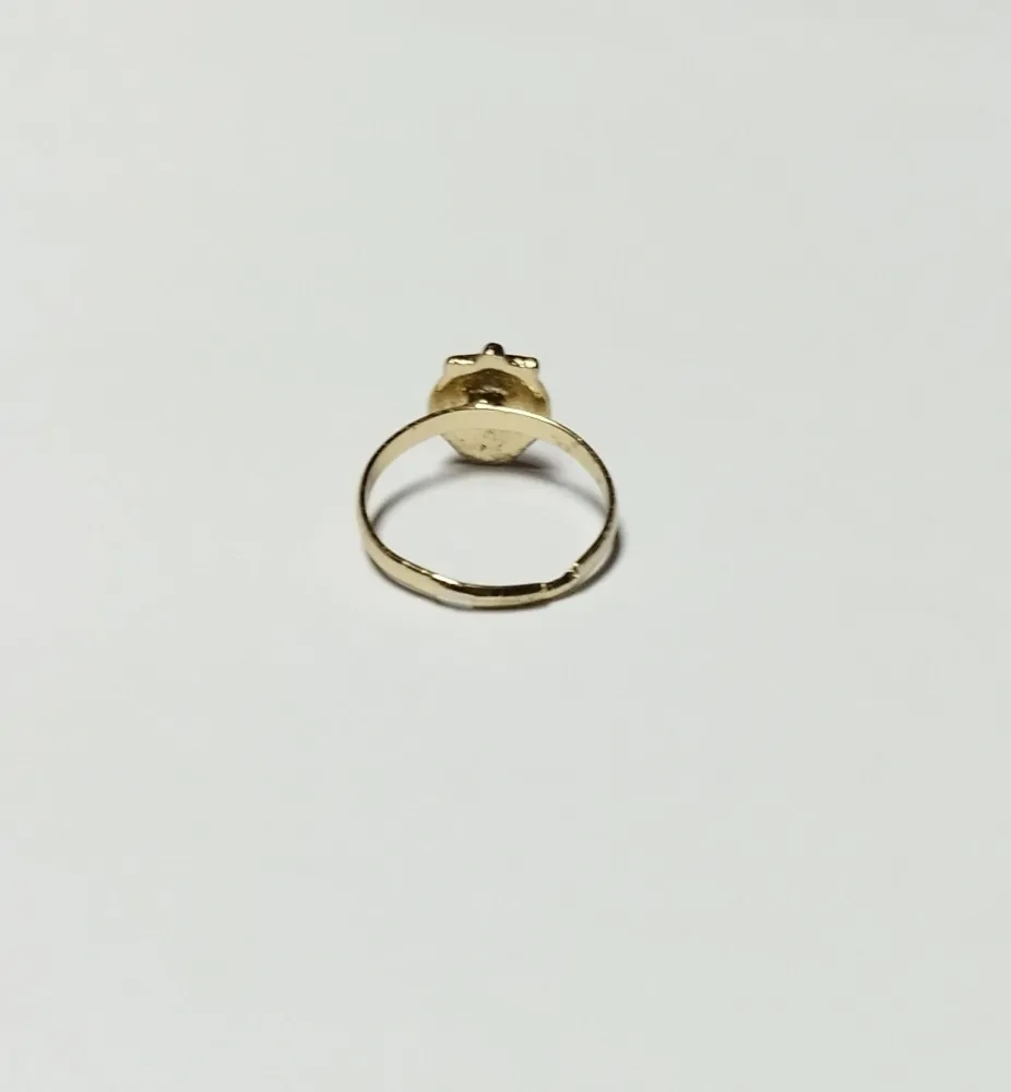 Nastavitelný prstýnek - ZLATÝ 47 - (S) 