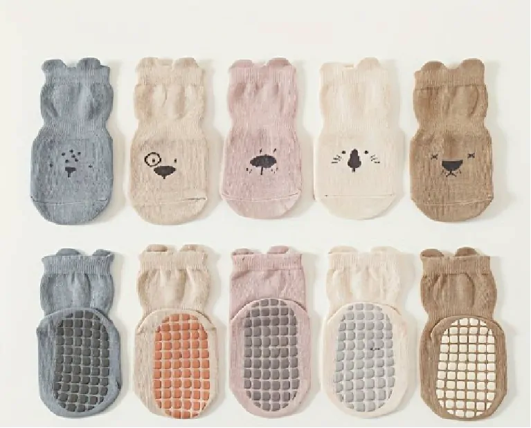 Protiskluzové ponožky - RŮŽOVÉ - (12-36m) M