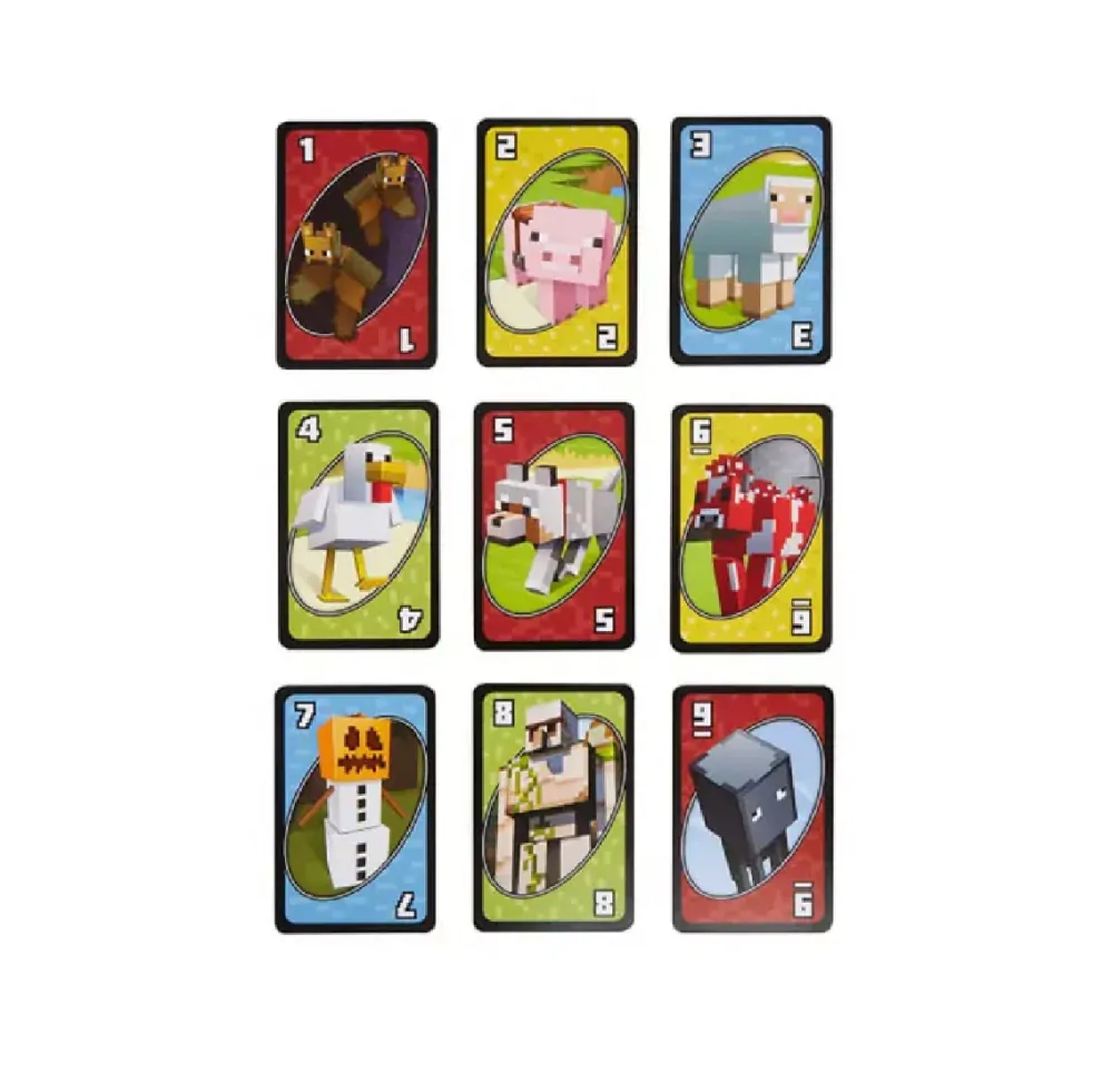 Hra Uno karty - MINECRAFT - S VADOU