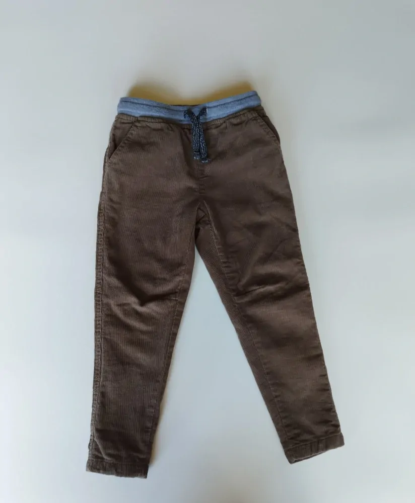 Zateplené manšestrové kalhoty - (3-4 roky)