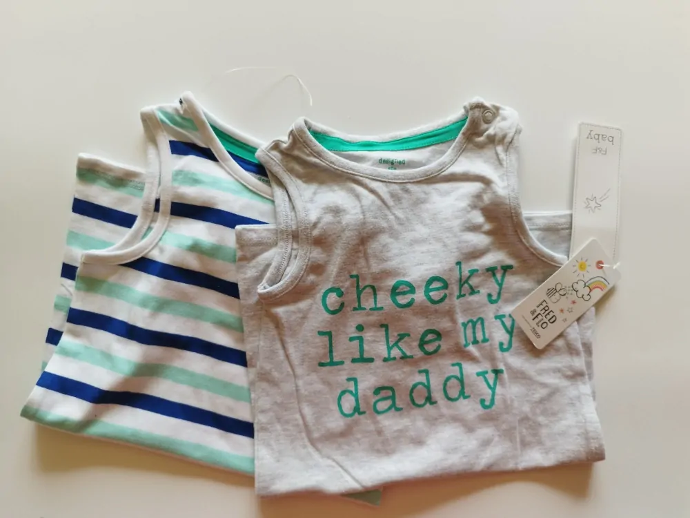 Set letních overalů - 2 kusy - (9-12 m)