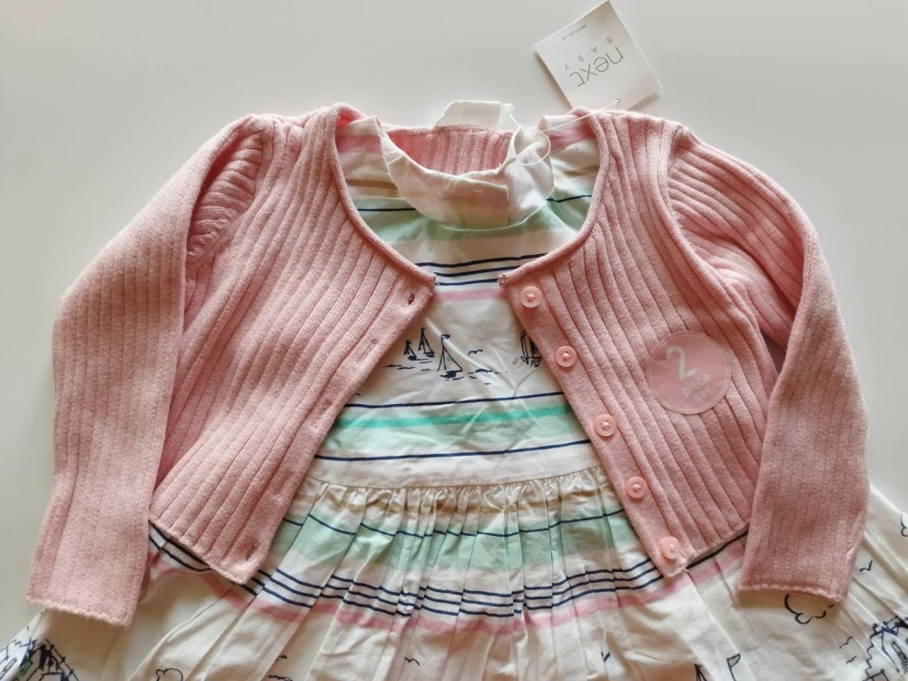 Set - Letní šatičky a bolerko - (6-9 m)