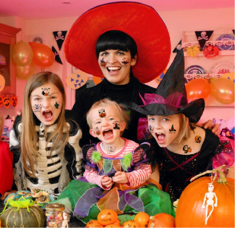Dětské dočasné tetování - 20 ks - HALLOWEEN