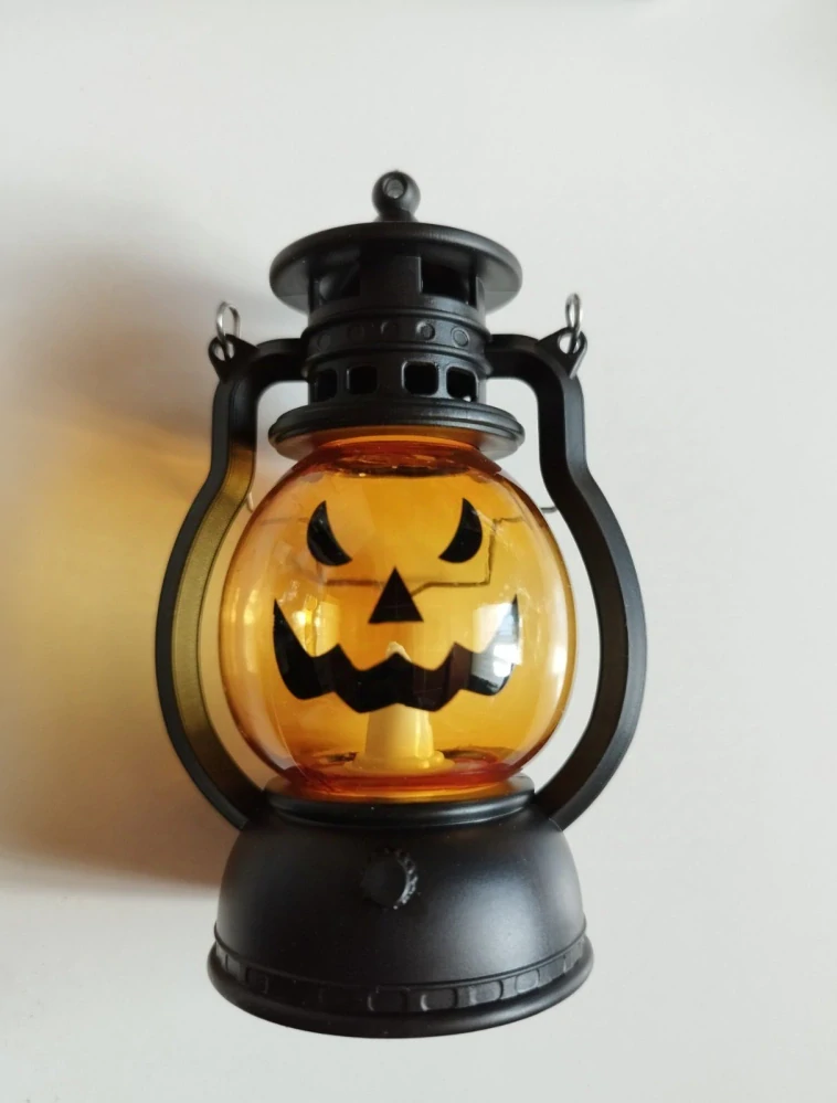 Mini LED lucerna na HALLOWEEN - DÝNĚ - Oranžová
