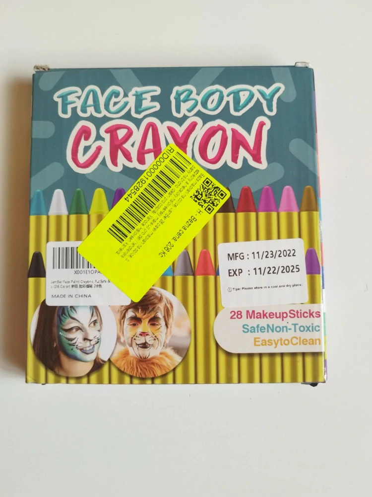 Sada dětských líčidel na karneval - 28ks