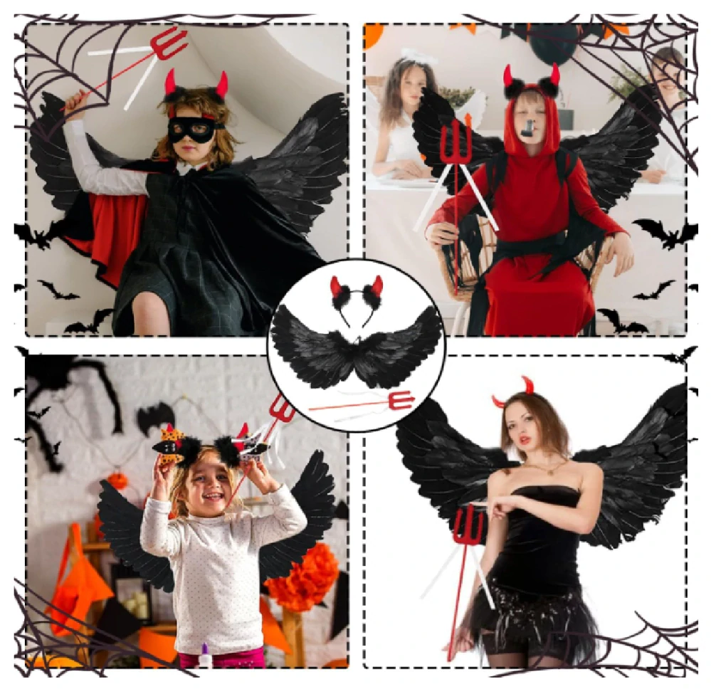 Set - HALLOWEEN - ČERNÝ ANDĚL