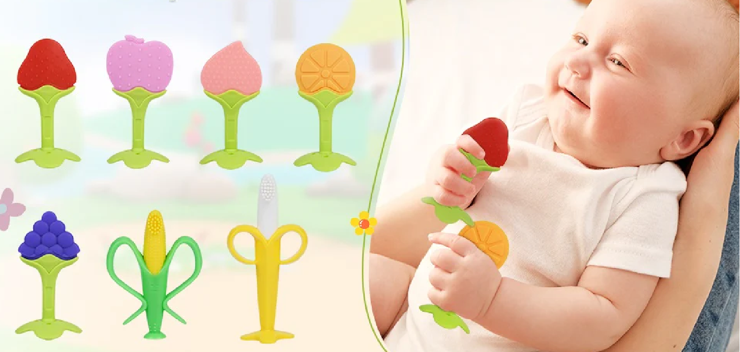 Silikonové kousátko - JABLKO