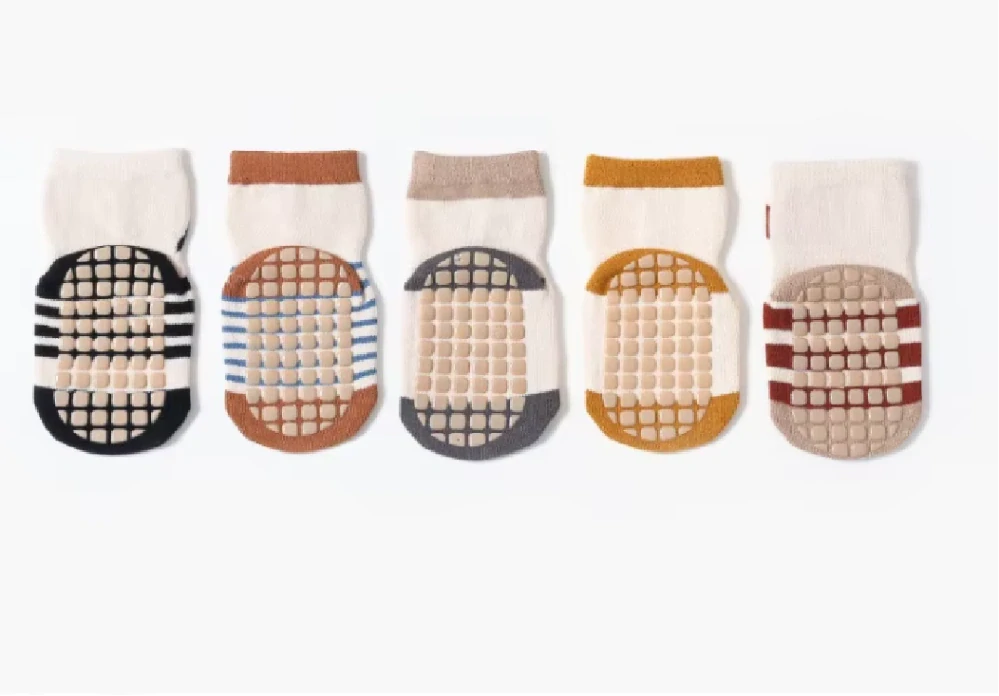 Teplé protiskluzové ponožky - MEDVĚD (3-5 let)  - 1 pár