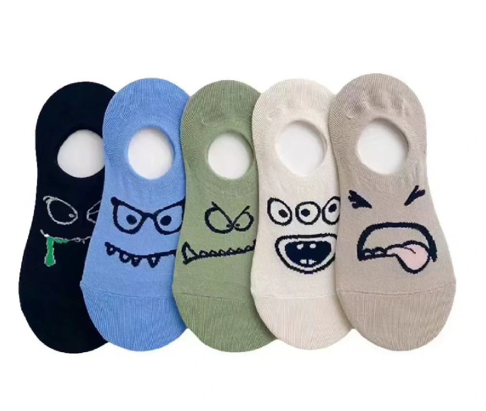 Nízké ponožky ťapky - MODRÉ - (5-8 let)