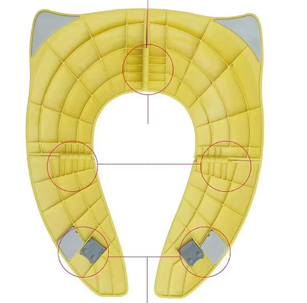 Skládací WC sedátko - ŽLUTÉ