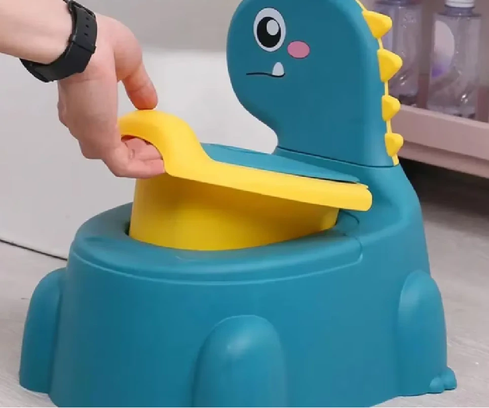 Nočník s opěrkou - DINOSAURUS - ZELENÝ