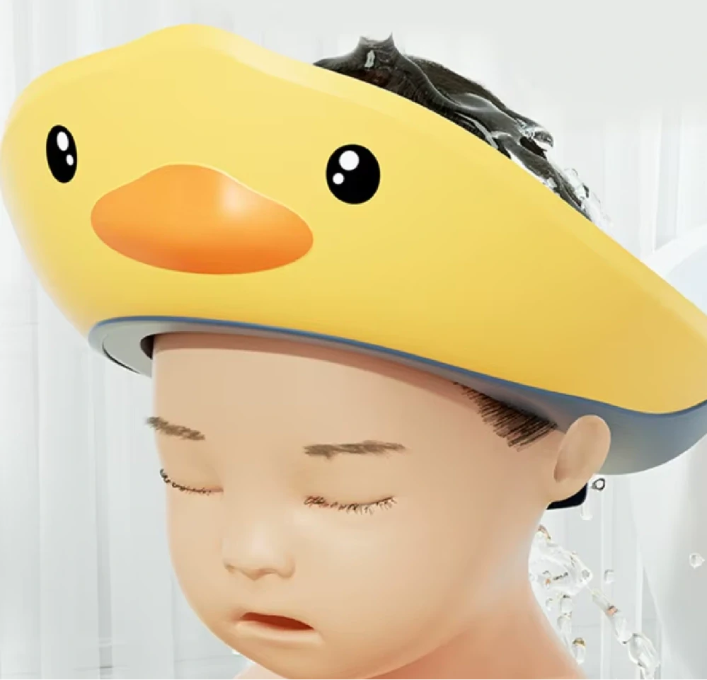 Dětská sprchovací čepice - KACHNA - ŽLUTÁ