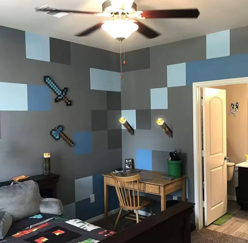 LED lampa na nabíjení - MINECRAFT POCHODEŇ