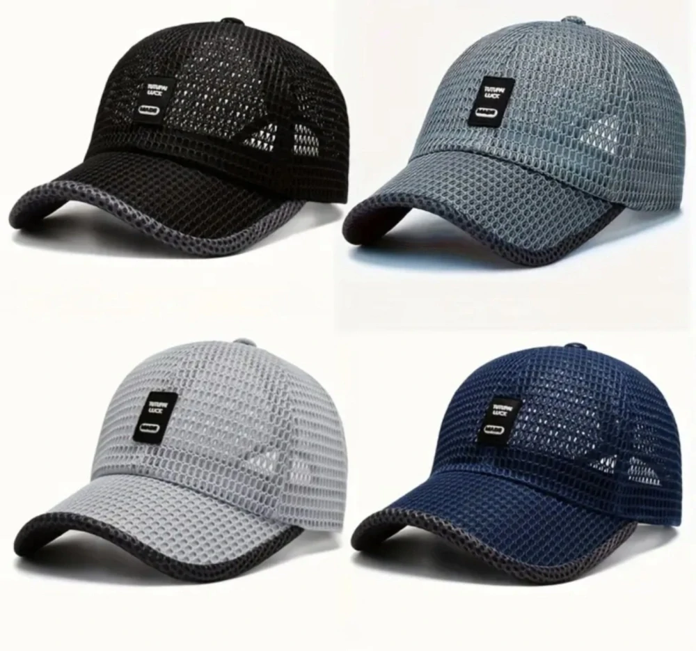 Letní síťovaná kšiltovka - ŠEDO MODRÁ