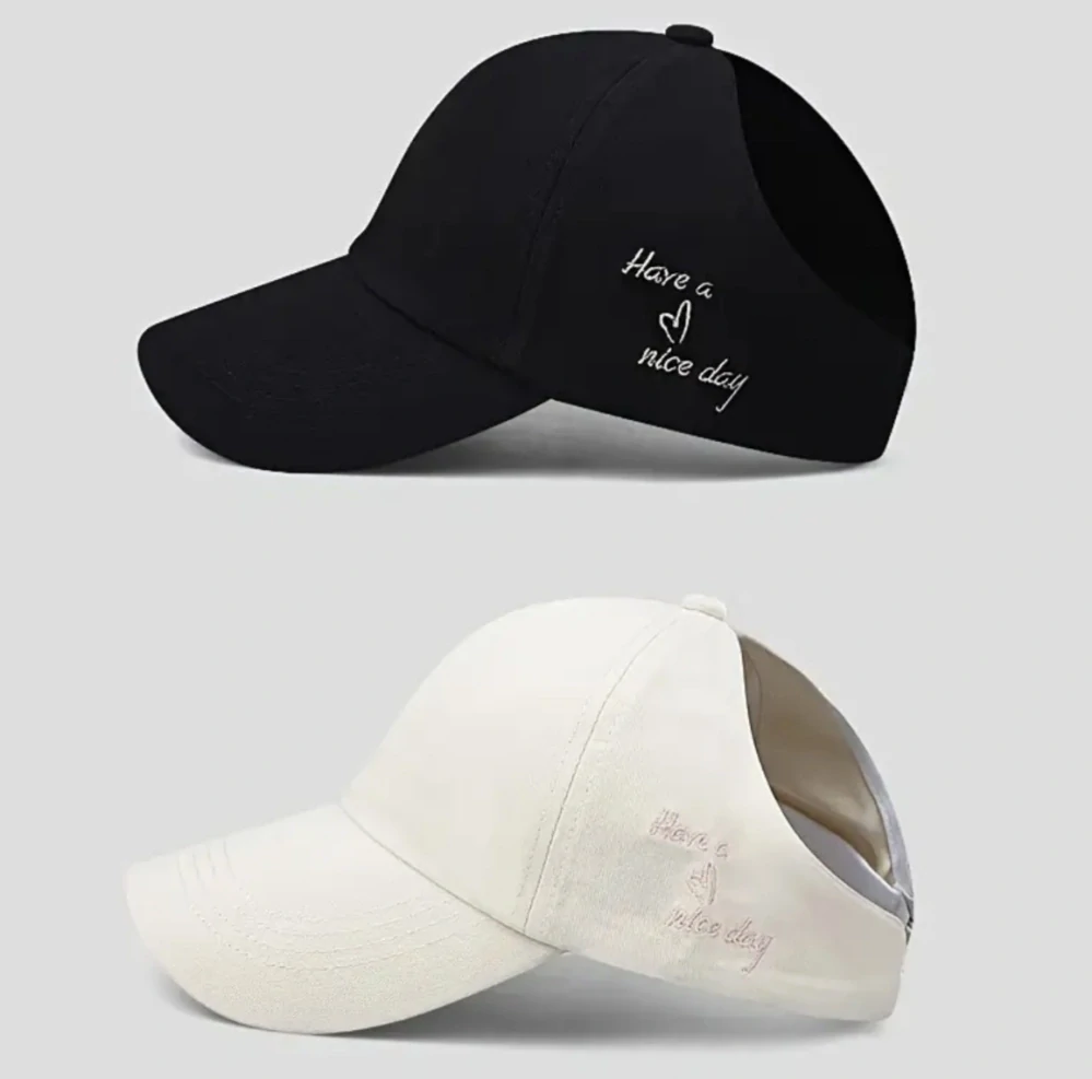 Dětská letní kšiltovka s otvorem pro culík - ČERNÁ (5-10 let)