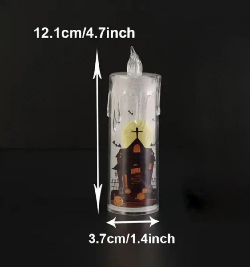 LED lampy - HALLOWEEN - SVÍČKY - 4 ks