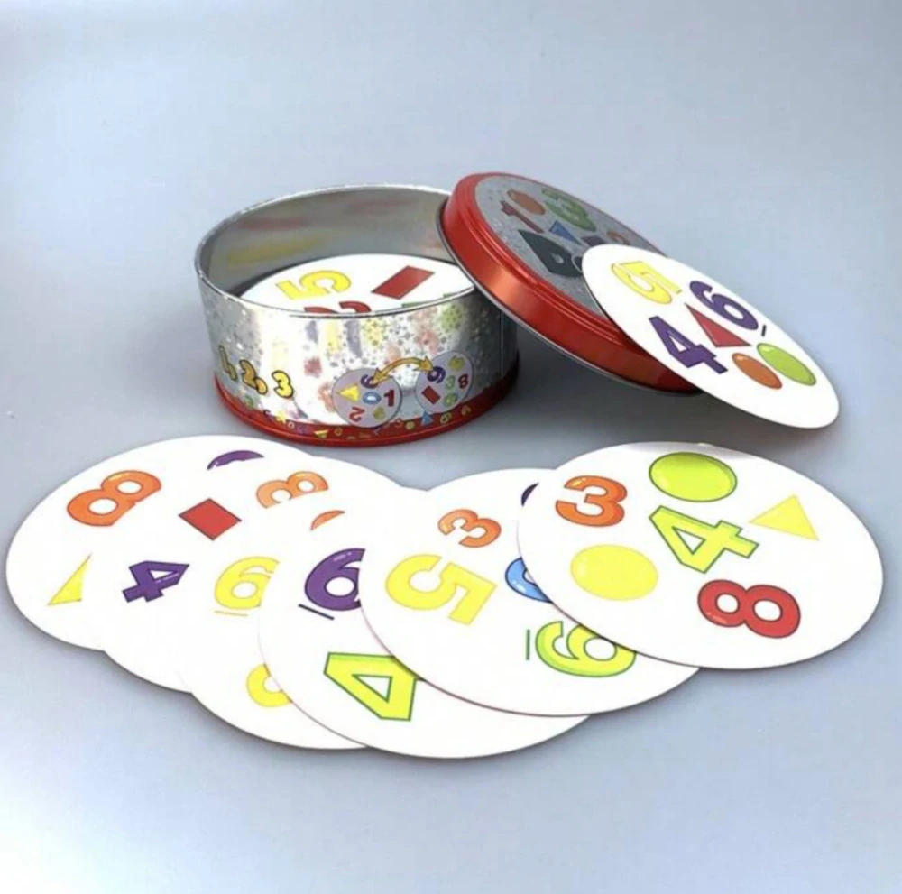 Postřehová hra Dobble - ČÍSLA A TVARY - (B)