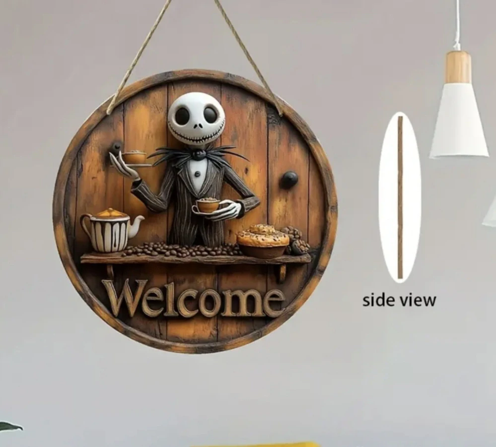 Dekorace na dveře - HALLOWEEN - JACK SKELLINGTON