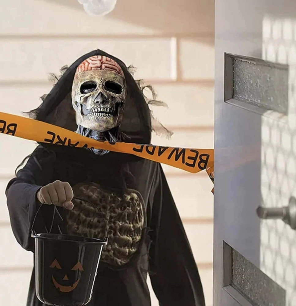Realistická hororová 3D maska - HALLOWEEN - KOSTLIVEC
