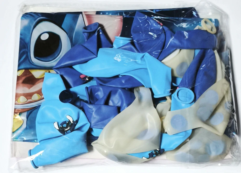 Set balónků k narozeninám - POHÁDKA LILO A STITCH - STITCH - 34 ks
